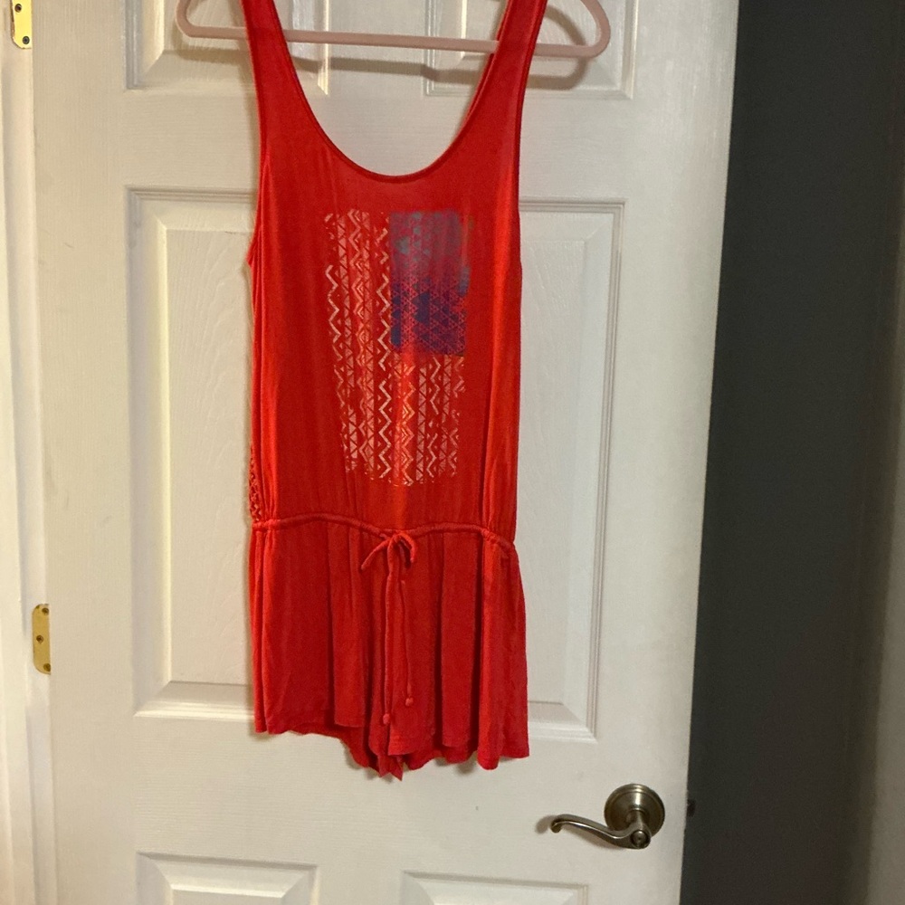 KIRRA ORANGE/RED ROMPER